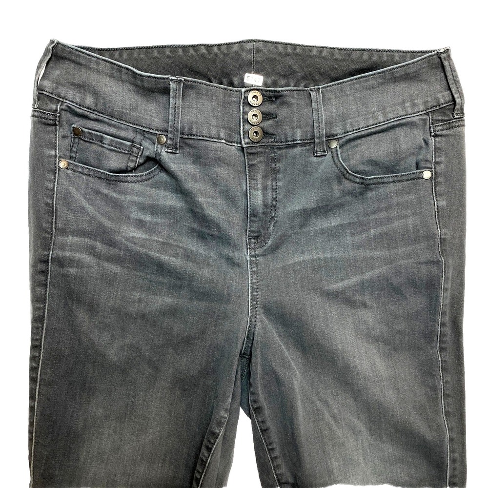 Torrid Jeans Pants Womens 35 x 28 Gray Skinny Fit Stretch